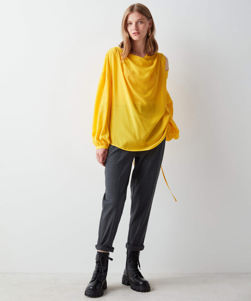 Ipekyol Stylish Self Tie Blouse Yellow