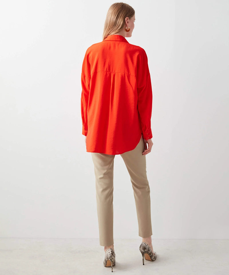 Ipekyol Solid Classy Blouse Vermilion