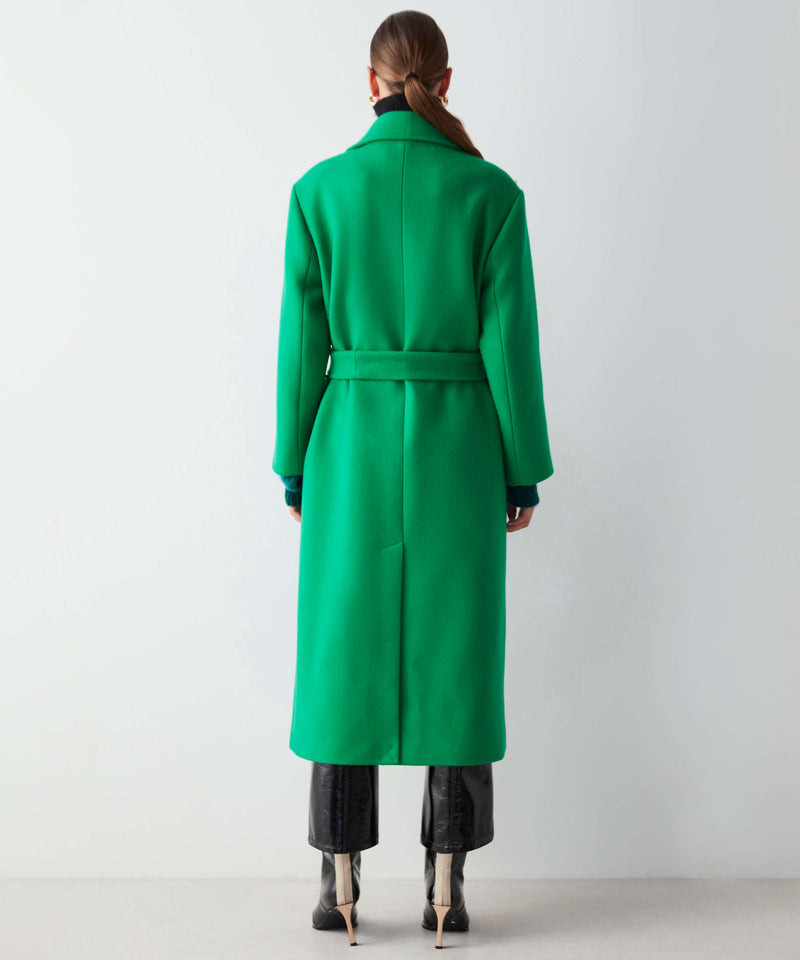 Ipekyol Wool Double-Breasted Coat Green