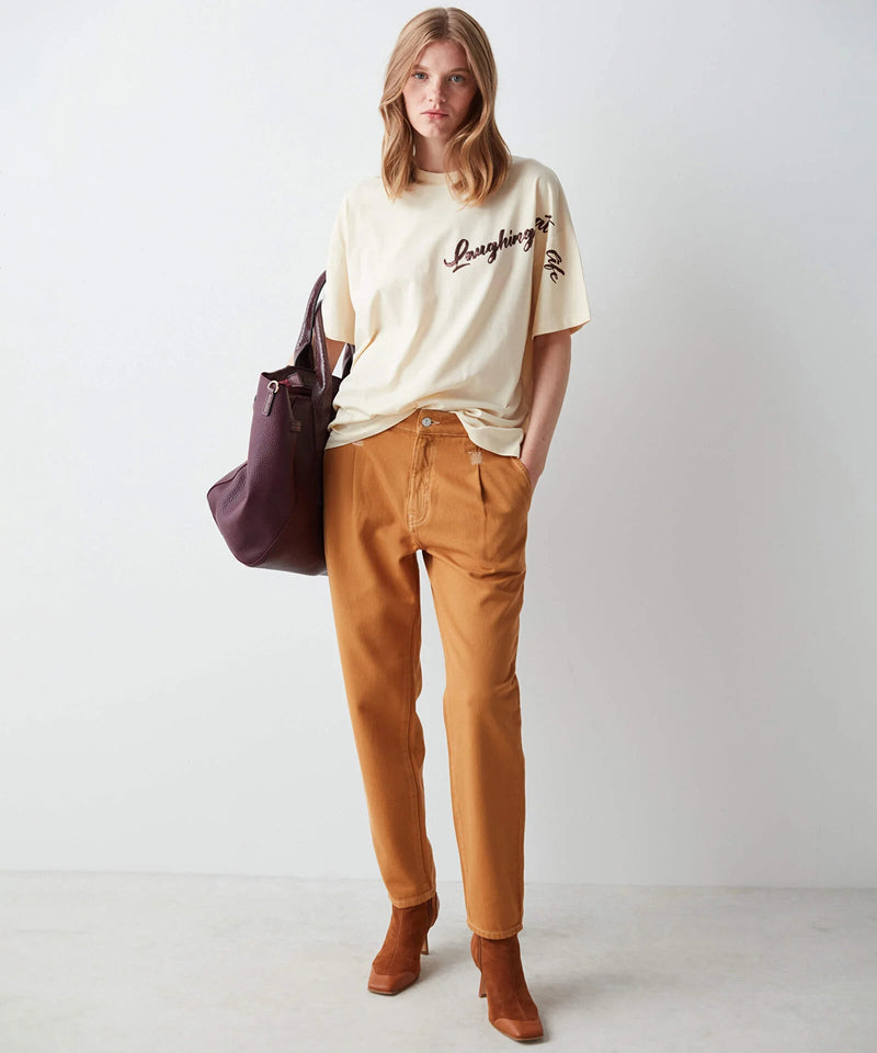 Ipekyol Single Tone Denim Pants Mustard