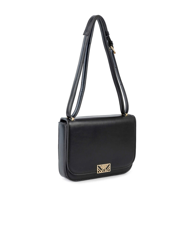 Ipekyol Monogram Metal Buckle Bag Black