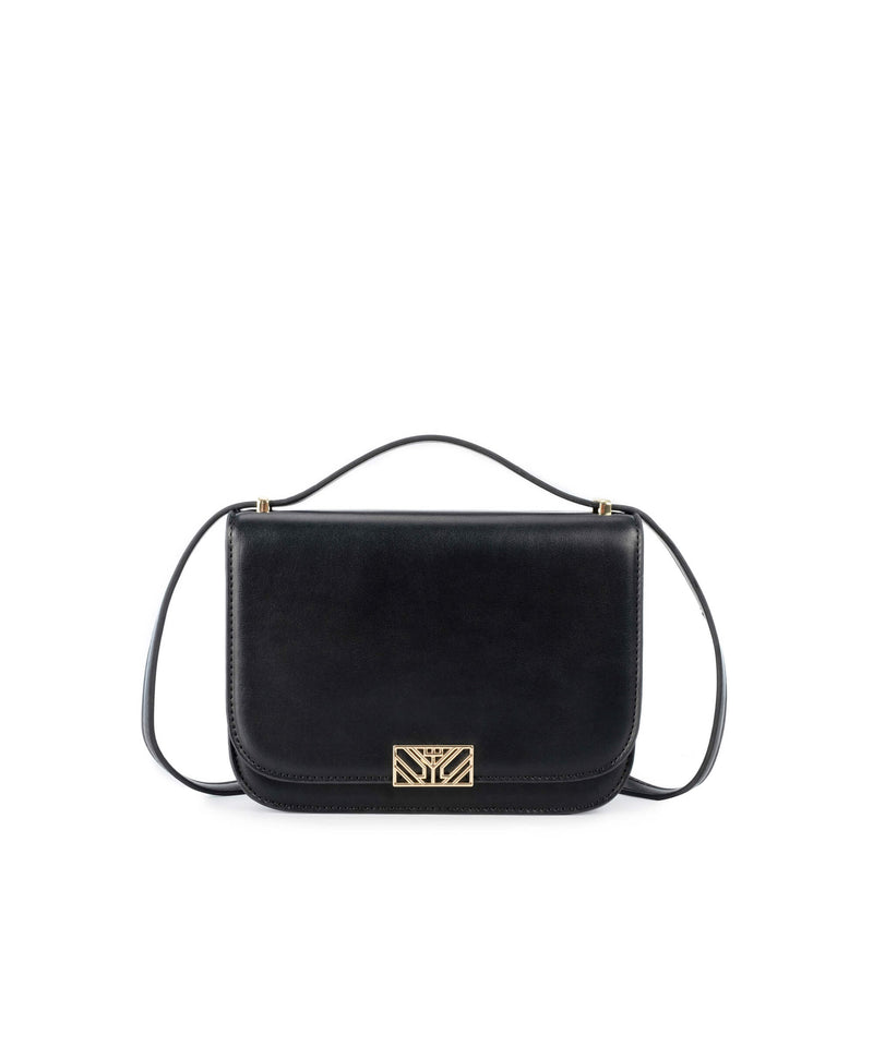 Ipekyol Monogram Metal Buckle Bag Black