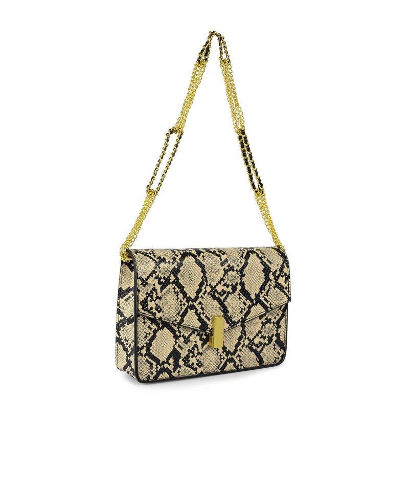 Ipekyol Snake Skin Pattern Bag Beige