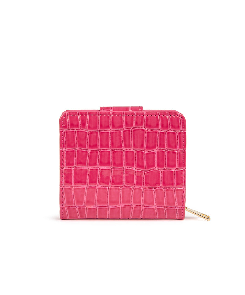 Ipekyol Crocodile Pattern Wallet Pink