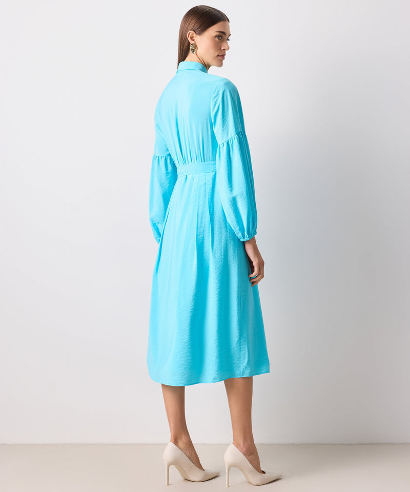 Ipekyol Solid Midi Shirt Dress Turquse