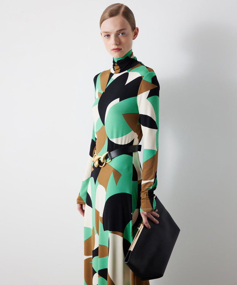 Ipekyol Patterned Midi Dress Green