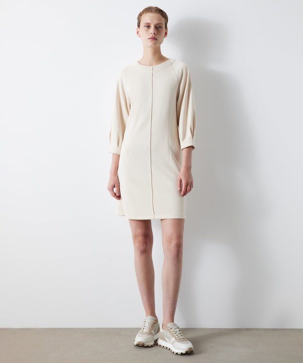 Ipekyol Rib-Stitched Mini Dress Oil