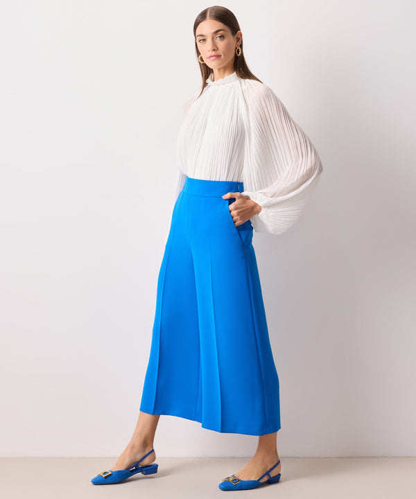 Ipekyol Wide Leg Crop Trousers Sax