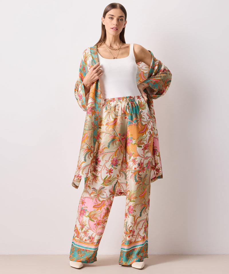 Ipekyol Floral Print Wide Trousers Light Pink