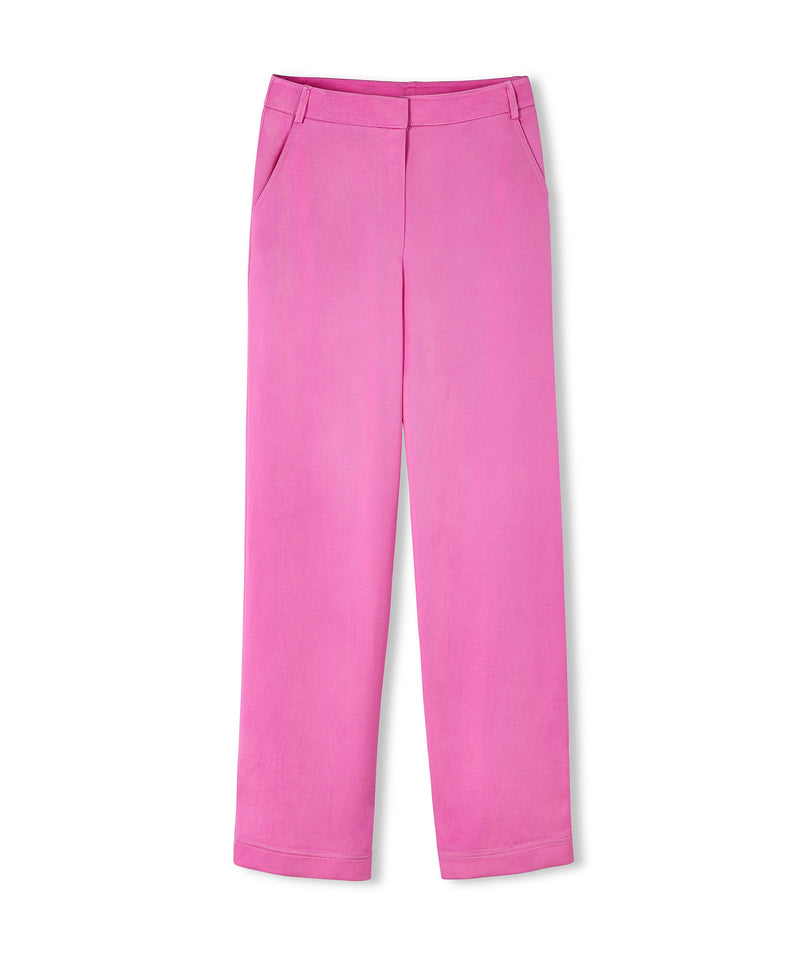 Ipekyol Solid Straight Fit Trousers Pink