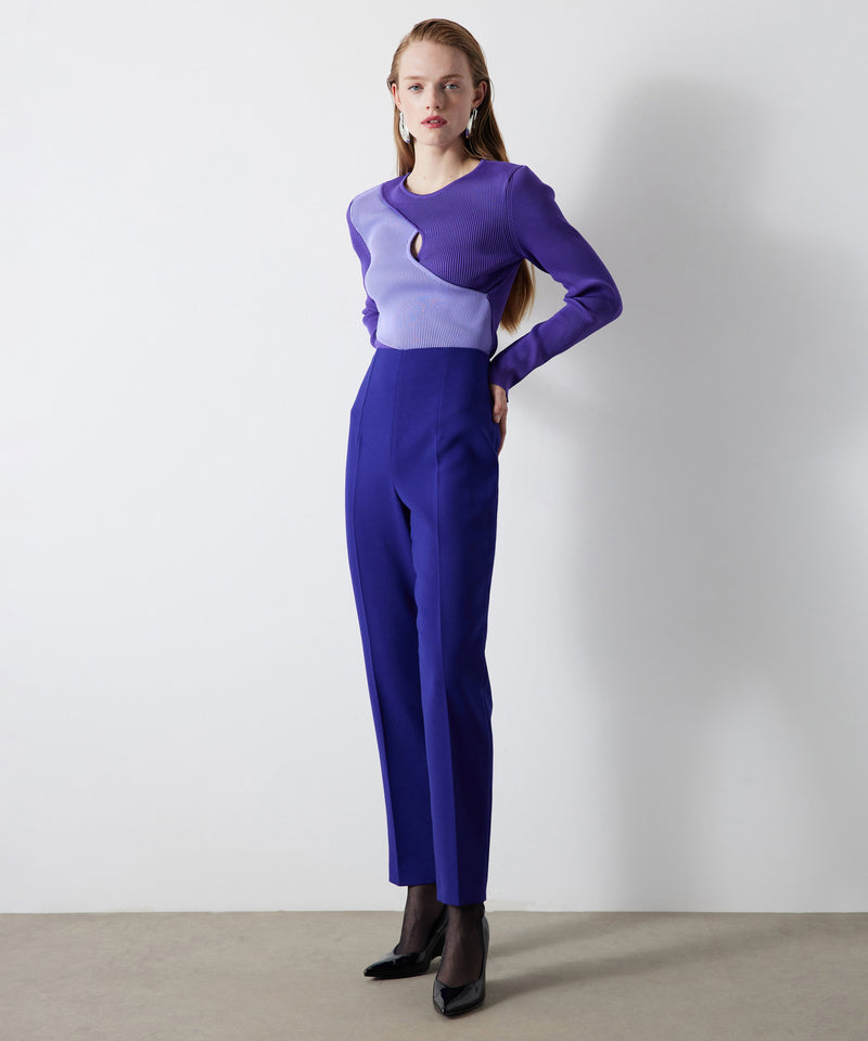 Ipekyol Carrot Fit Solid Trousers Purple