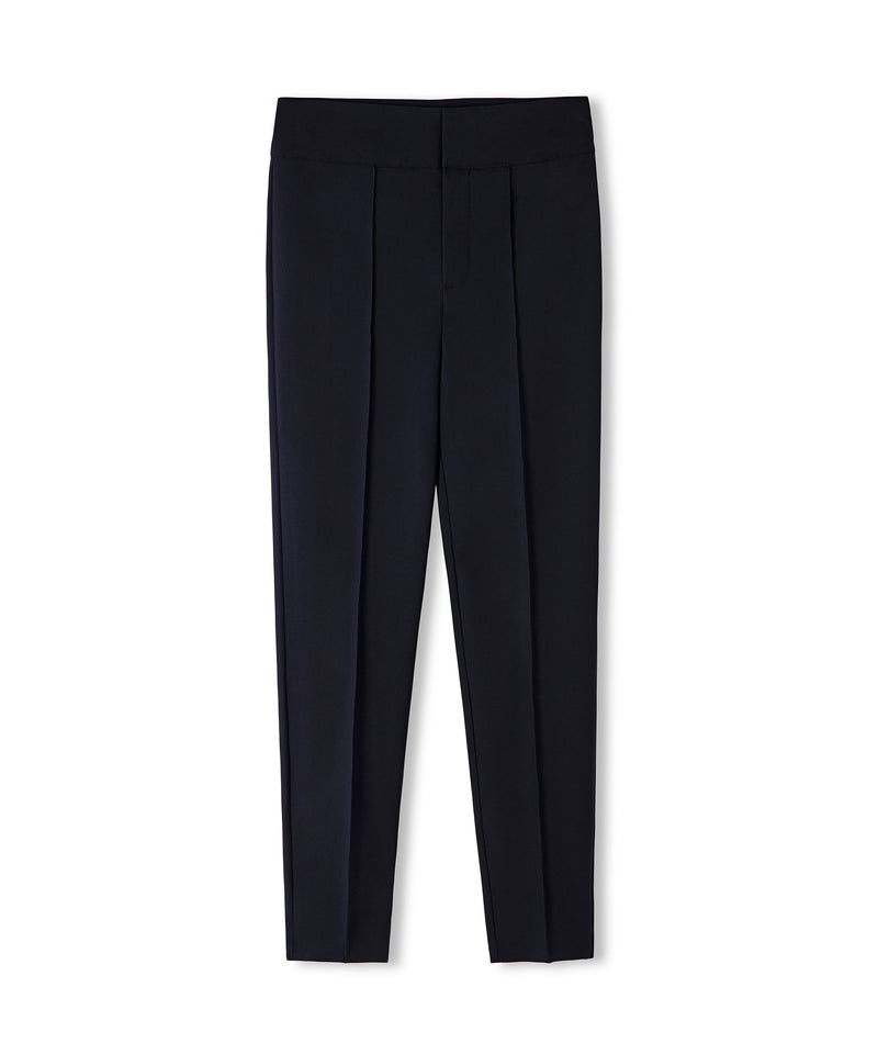 Ipekyol Skinny Fit High Waist Trousers Navy Blue