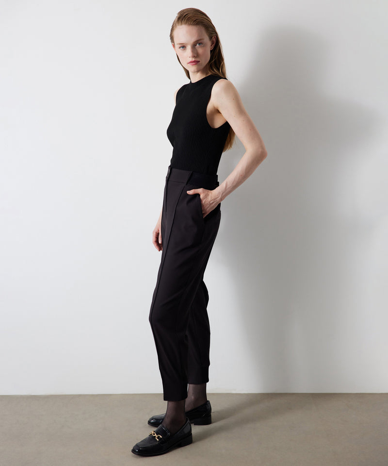 Ipekyol Elastic Waist Trousers Black