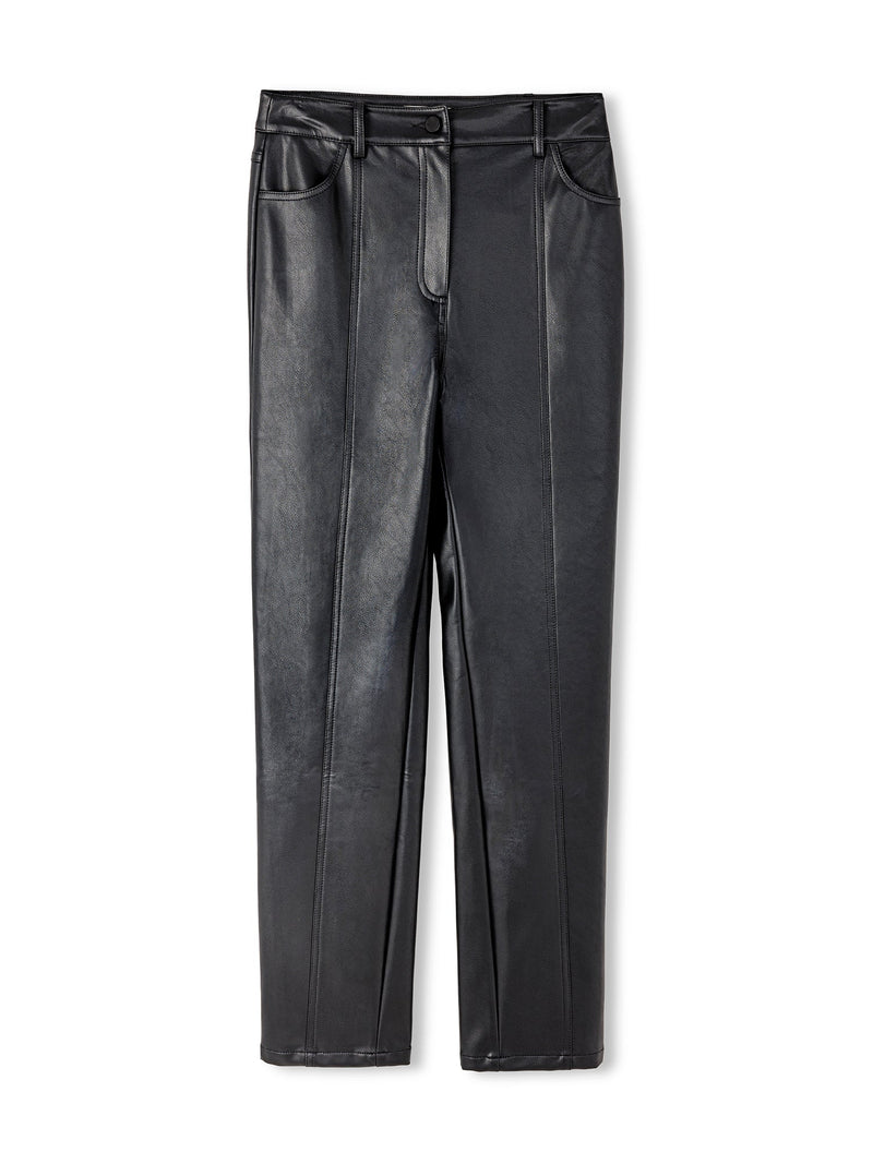 Ipekyol Leather Look Trousers Black