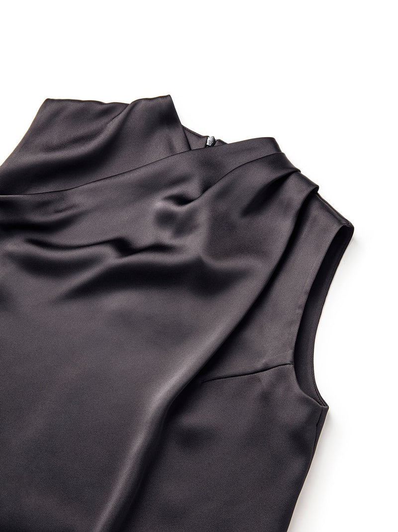 Ipekyol Draped High Neck Blouse Black