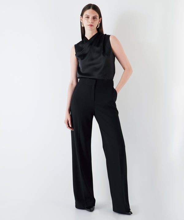 Ipekyol Draped High Neck Blouse Black