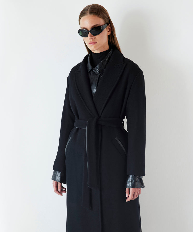 Ipekyol Belted Cashmere Coat Black