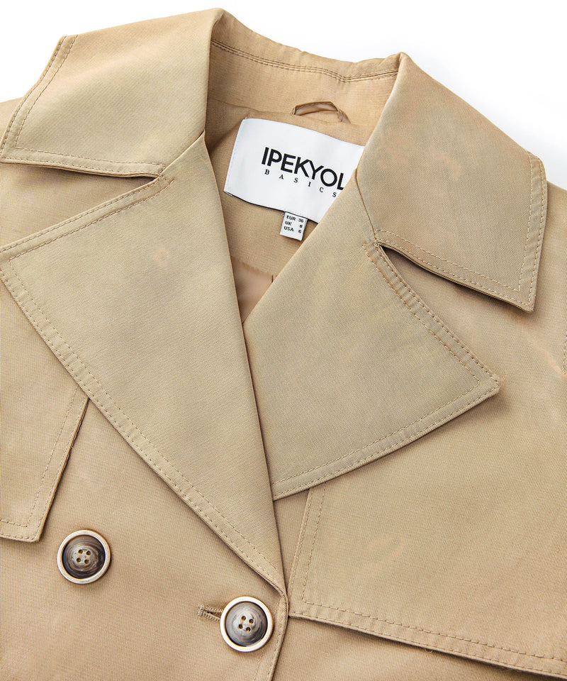 Ipekyol Adjustable Waist Trench Coat Natural