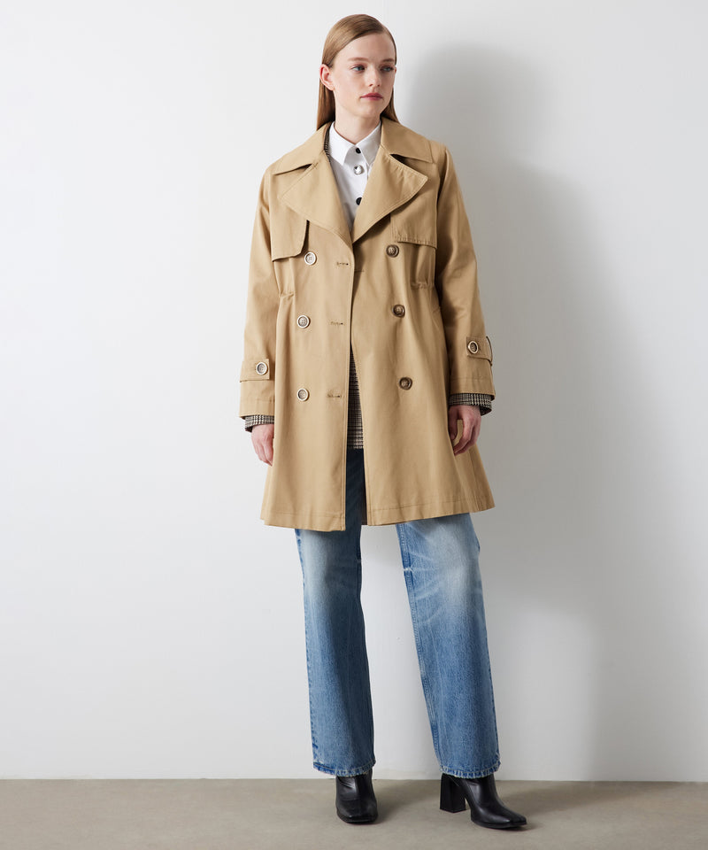 Ipekyol Adjustable Waist Trench Coat Natural