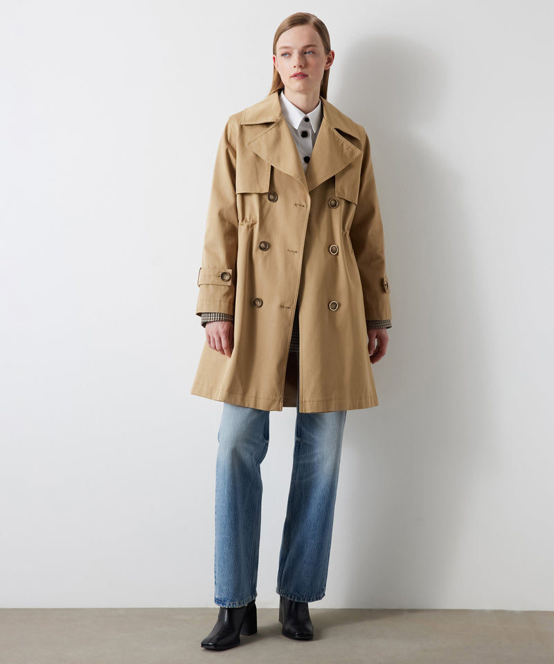 Ipekyol Adjustable Waist Trench Coat Natural