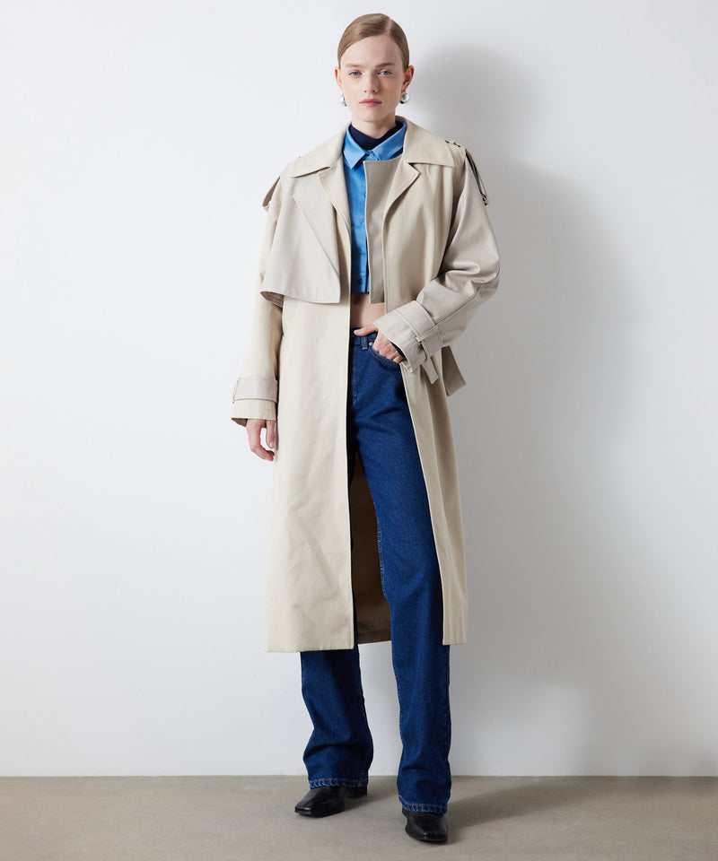 Ipekyol Two Piece Look Trench Coat Stone