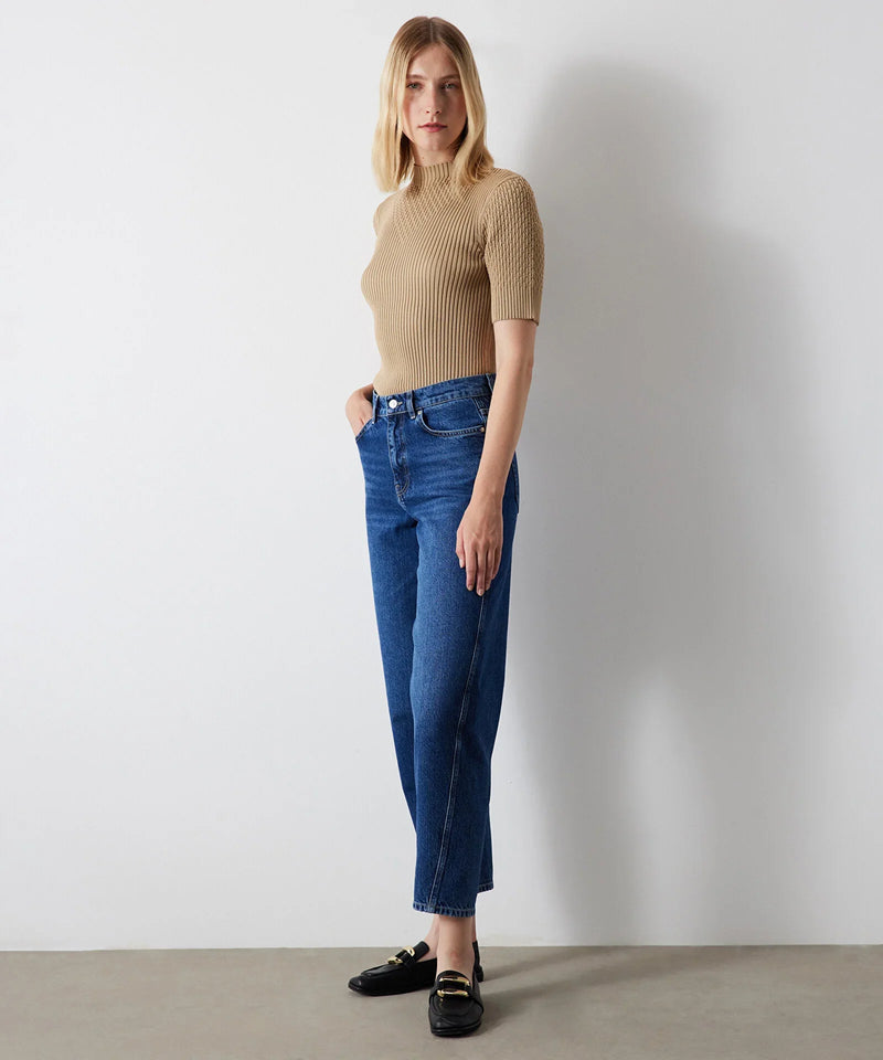 Ipekyol Carrot Fit Crop Jeans Dark Indigo