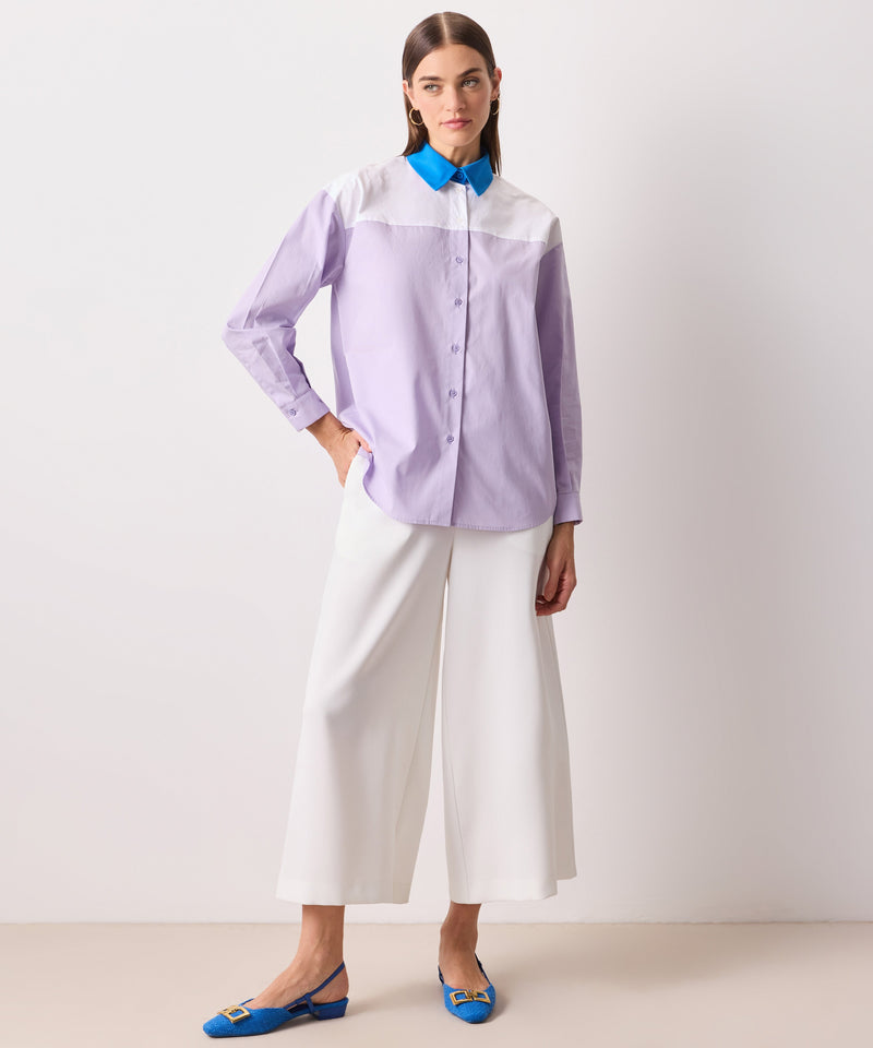 Ipekyol Colorblock Comfortable Shirt Lilac