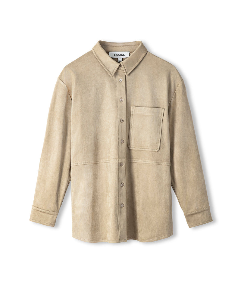 Ipekyol Suede Shirt Beige