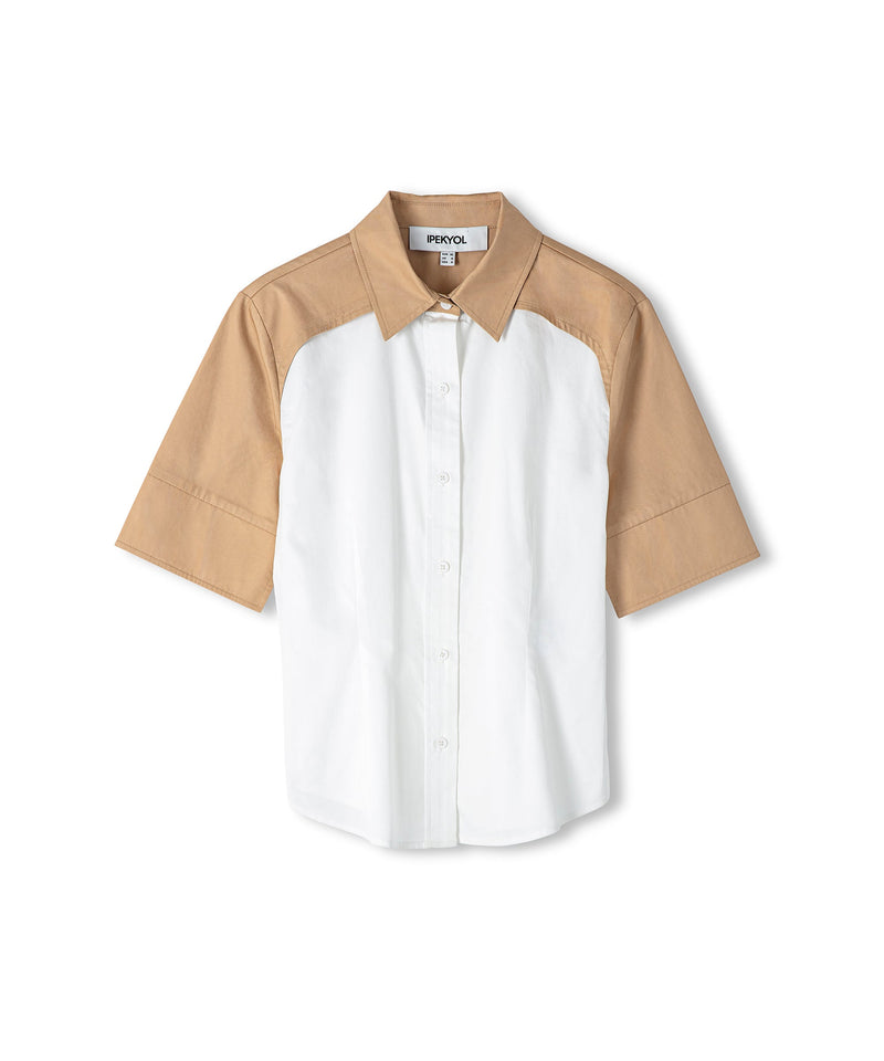 Ipekyol Two-Toned Relax Fit Shirt White