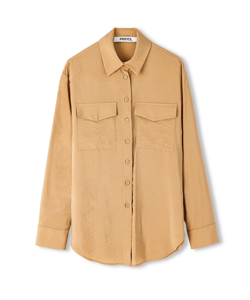 Ipekyol Basic Shirt With Pockets Camel