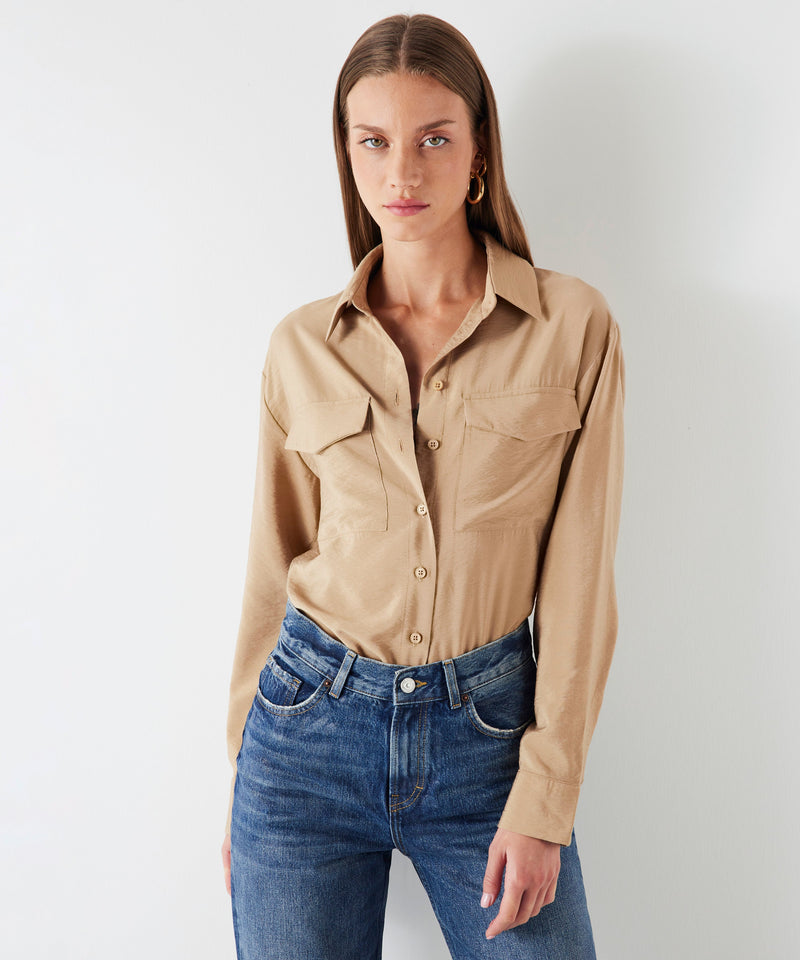 Ipekyol Basic Shirt With Pockets Camel