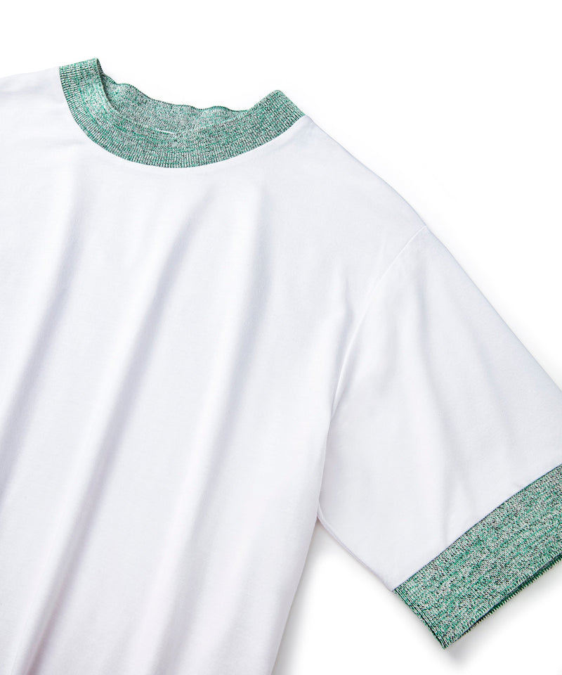 Ipekyol Contrast Ribbed T-Shirt Off White