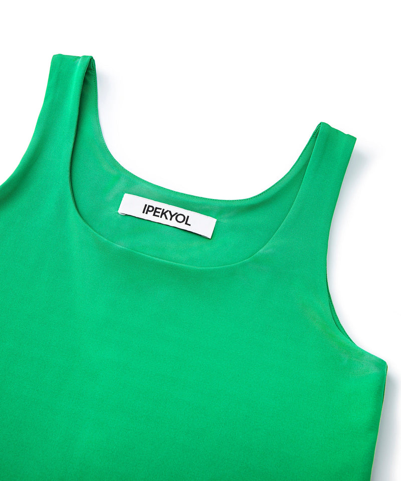 Ipekyol Solid Basic Tank Tops Green