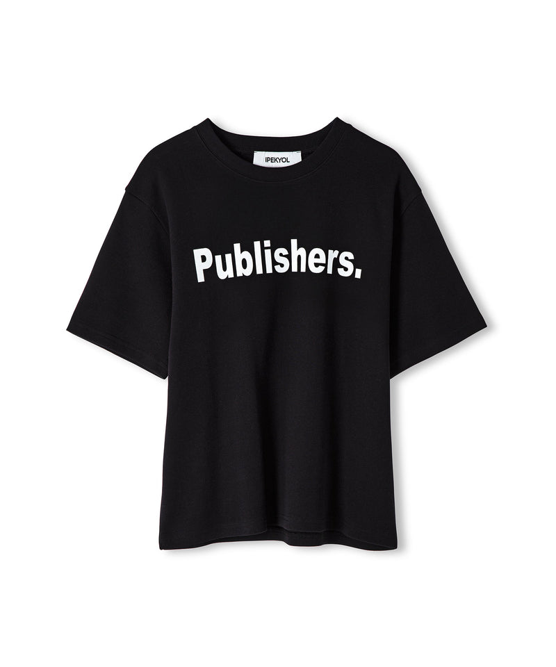 Ipekyol Slogan Printed T-Shirt Black