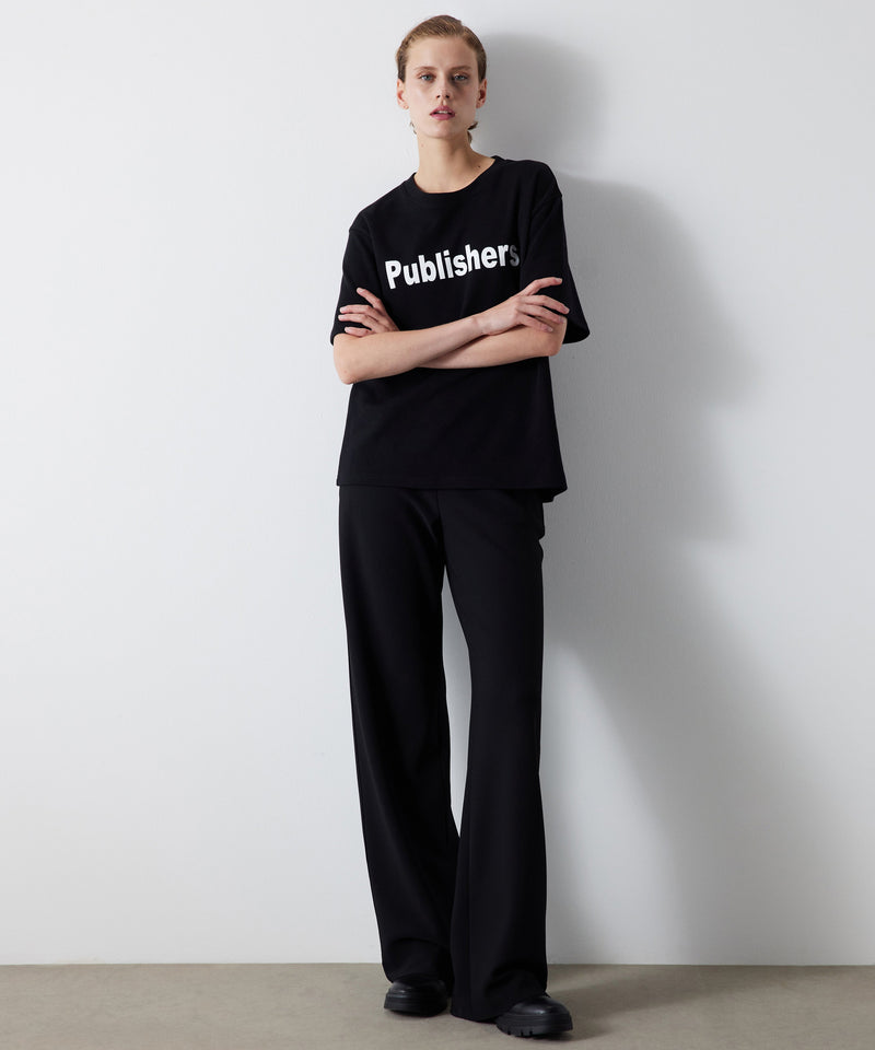 Ipekyol Slogan Printed T-Shirt Black