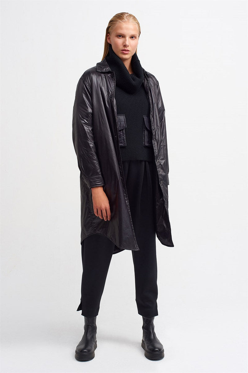 Nu Long Sleeve Coat Black