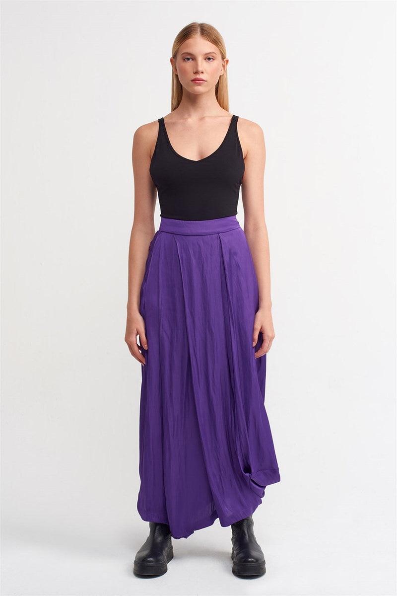 Nu  Asymmetrical Harem Trouser Royal Purple