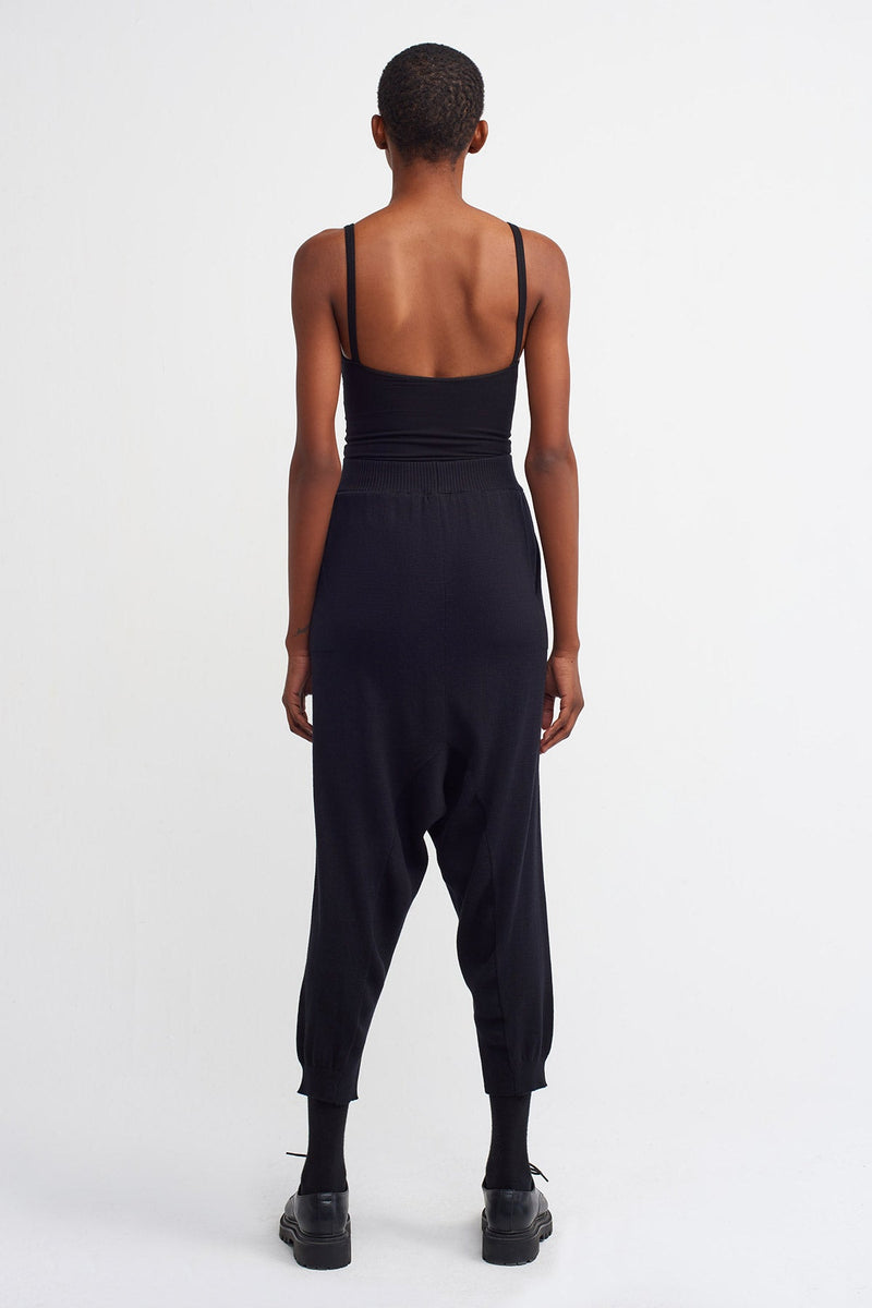 Nu  Elastic Waist Trouser Black