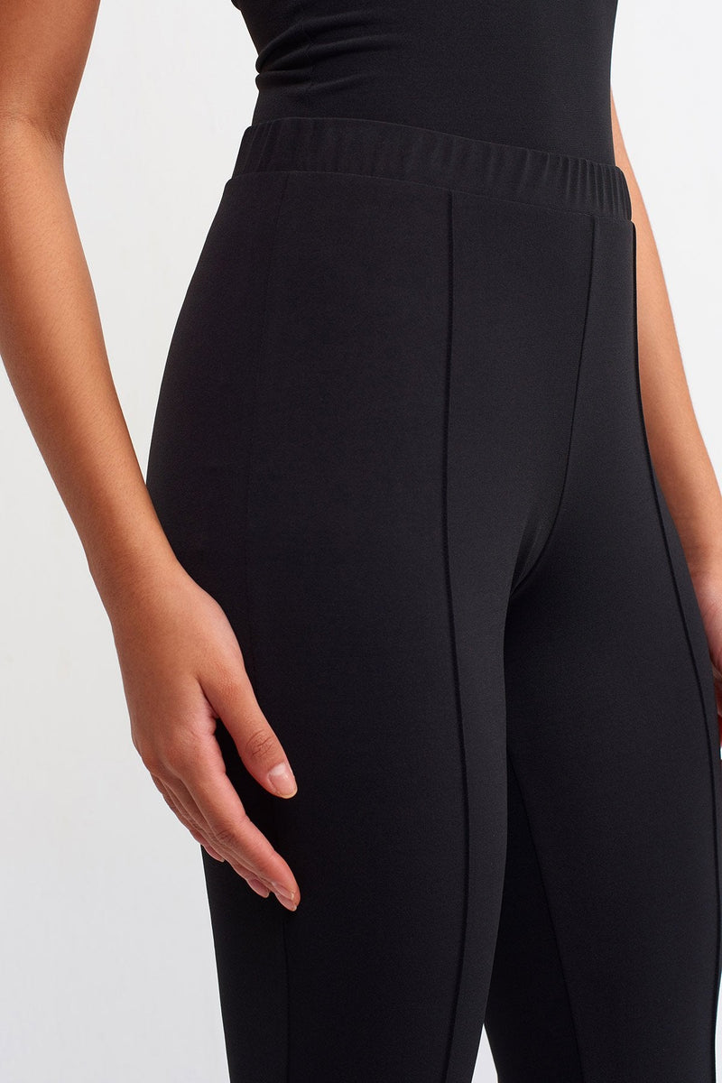 Nu  Basic Elastic Waist Trouser Black