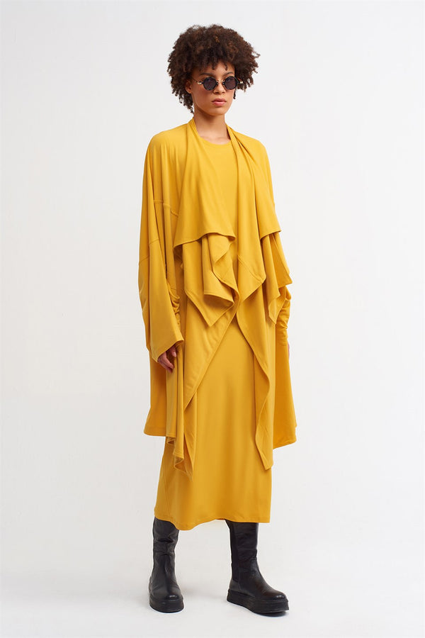 Nu Draped Collar Outerwear Papia