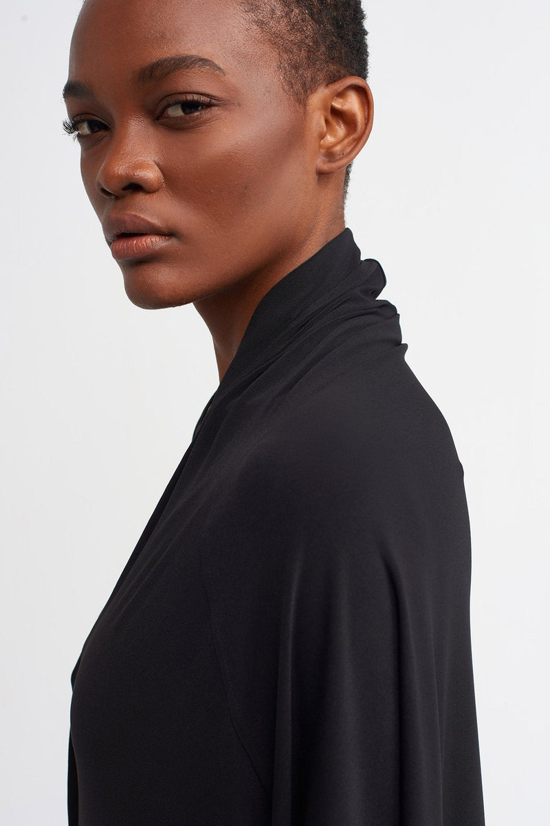 Nu  Long Sleeve Wide Shirt Black