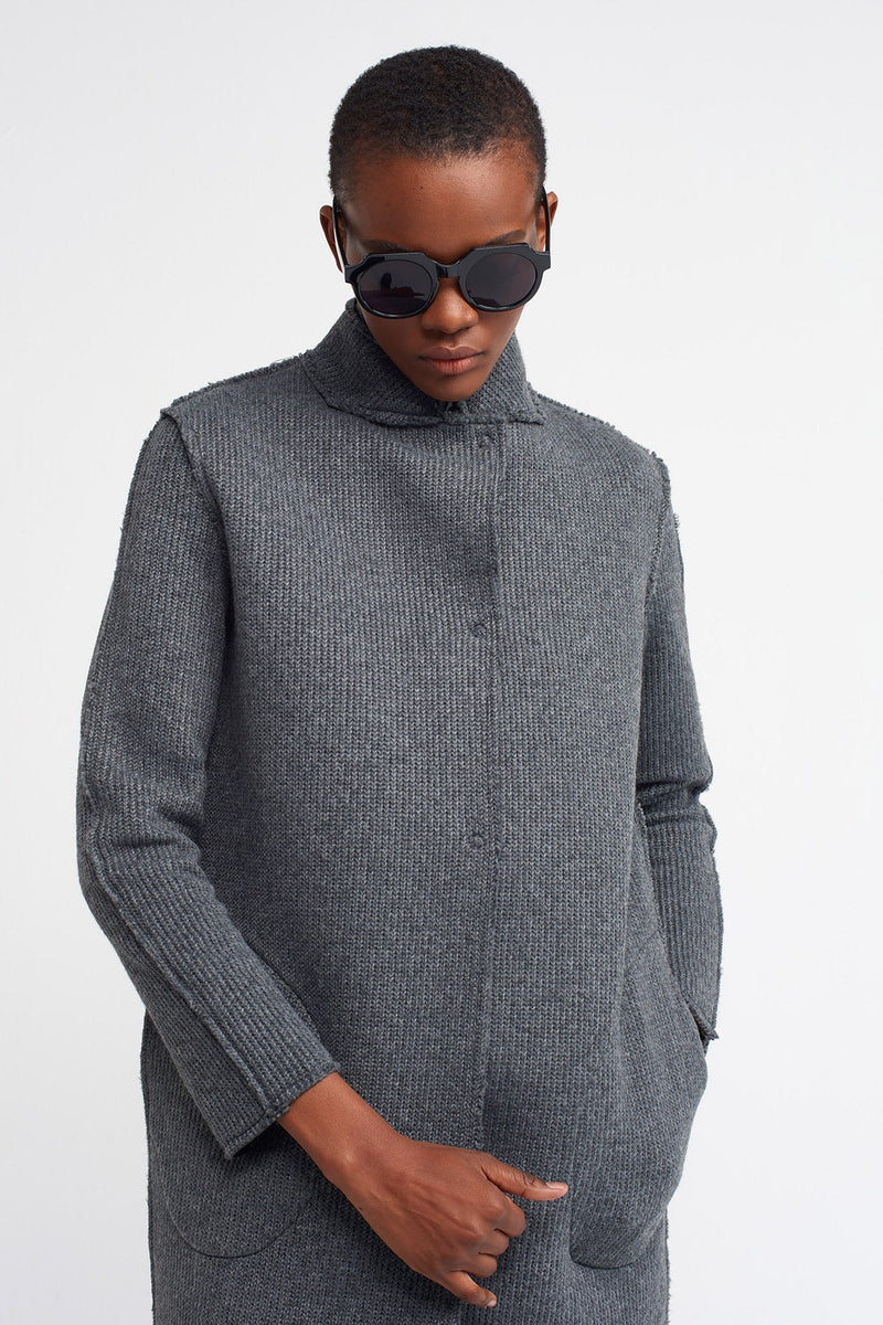 Nu  Long Sleeve Jacket Grey Melanj