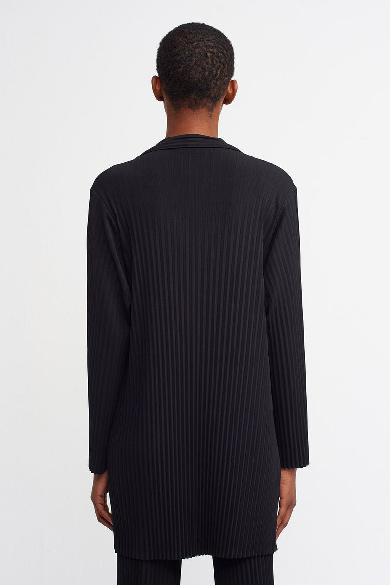 Nu  Basic Ribbed Jacket Black