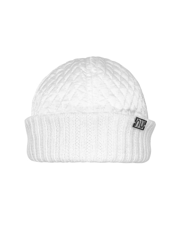 Nu Quilted Round Cap Milk
