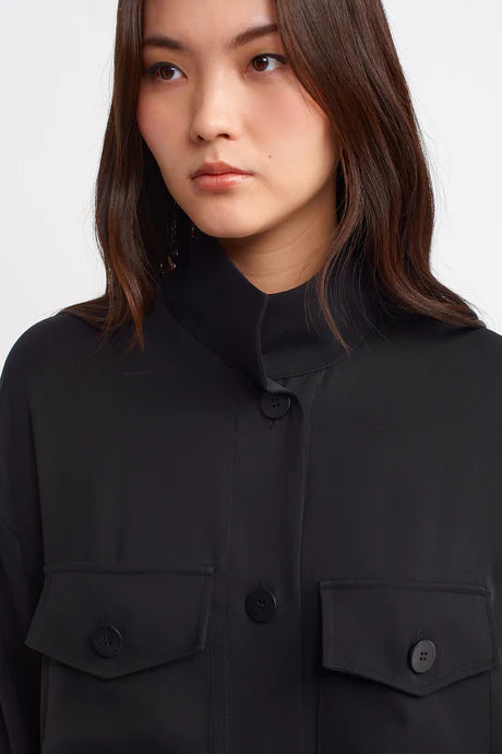 Nu Double-Pocket Shirt Black