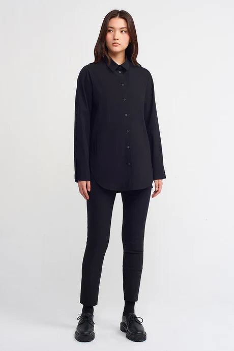 Nu Double-Pocket Shirt Jacket Black