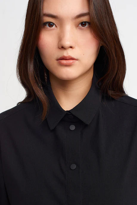 Nu Double-Pocket Shirt Jacket Black