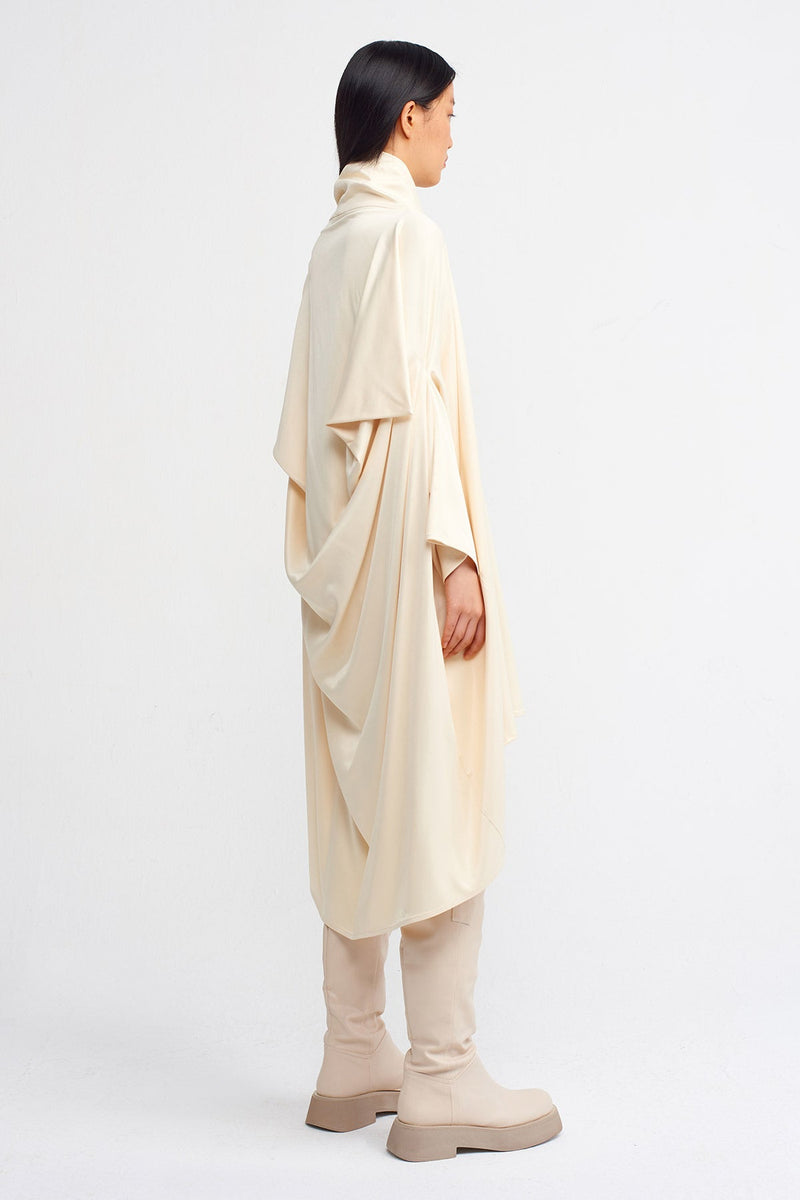 Nu Oversize Draped Dress Natural