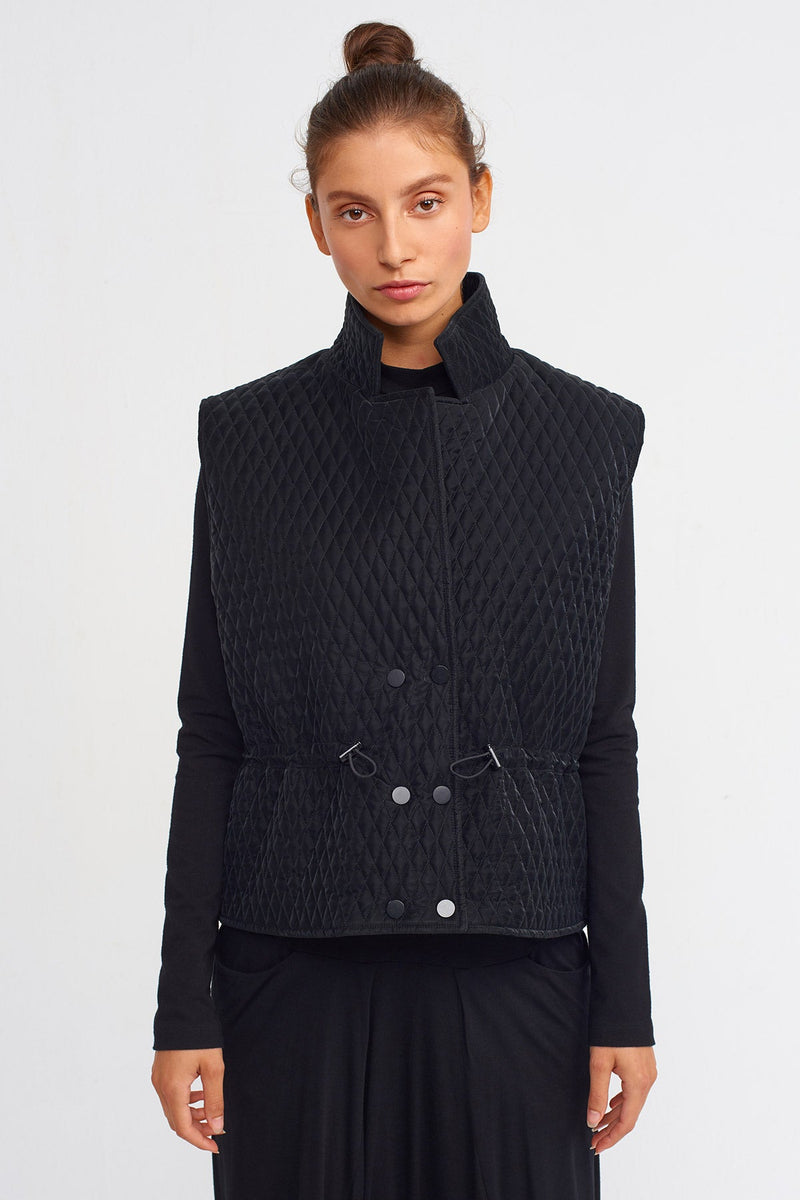 Nu Quilted Jacket Vest Black