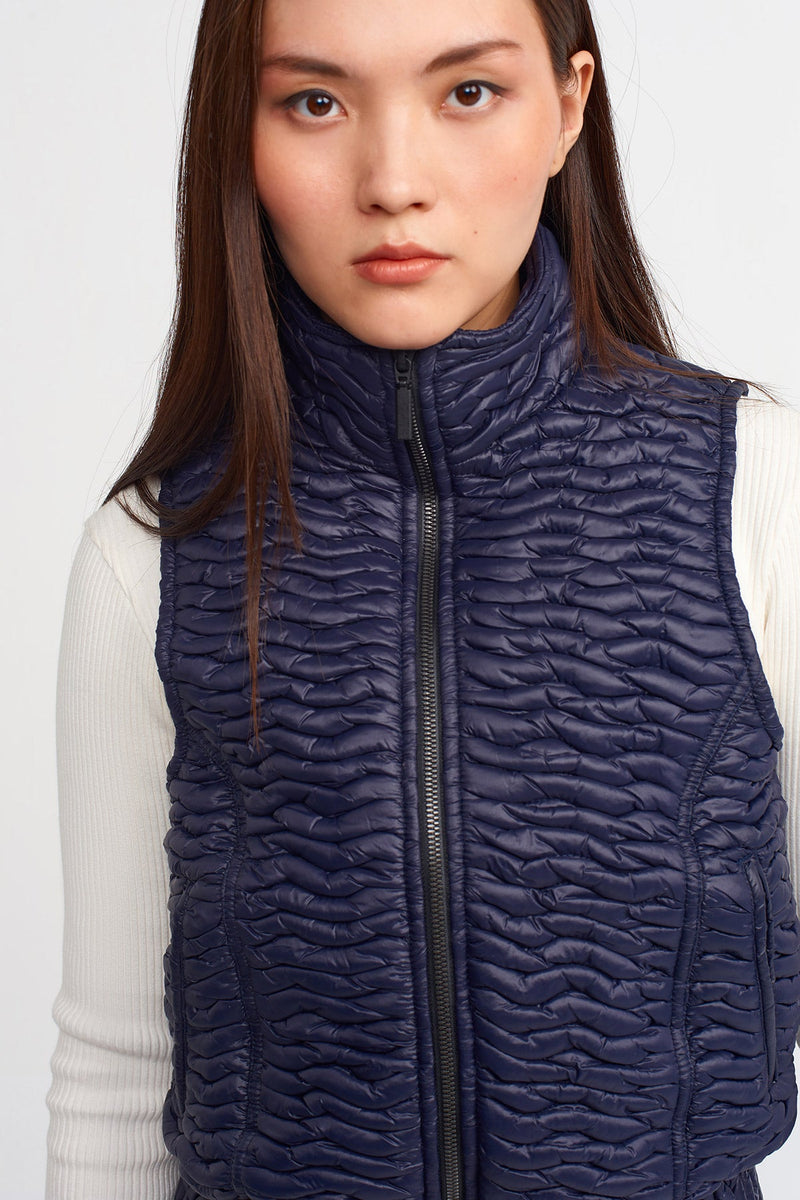 Nu Quilted Jacket Vest Blue